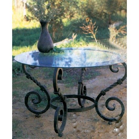 Colibrí Maniobra manguera Mesas de hierro para la decoración de tu jardín - ARTEFORJA JMC